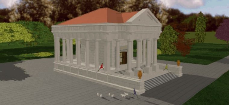 Reconstitution du temple Gallo Romain d'Izernore